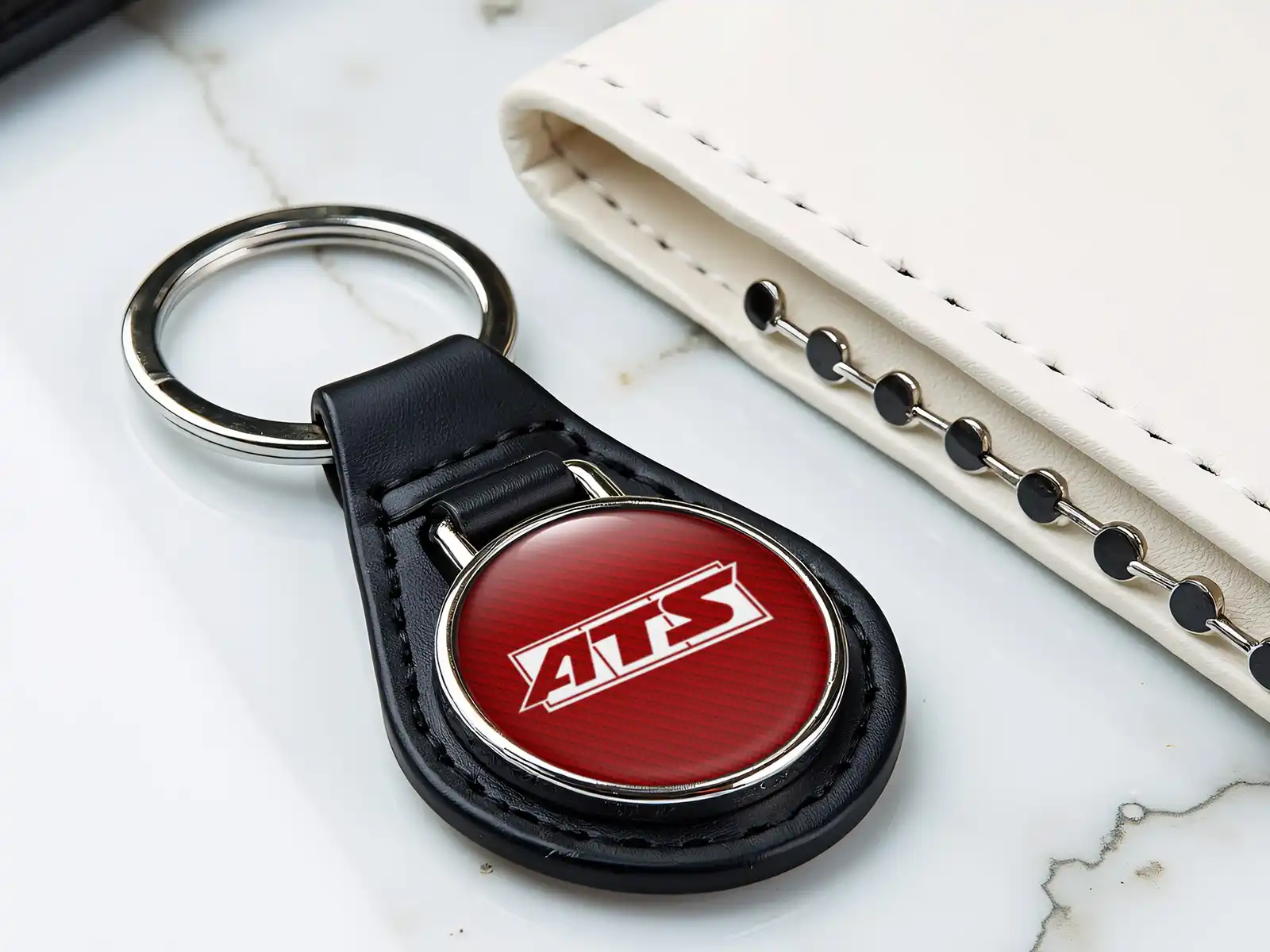 ATS Porte-clés Cuir Minimal Chic Touche Moderne